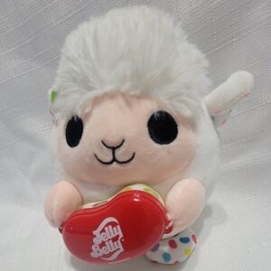 Snackles Jelly Belly White and Red Plush Lamb Toy